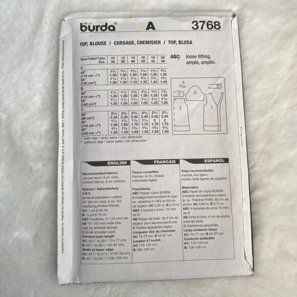 2 Burda Sewing Patterns - Picture 3 of 5